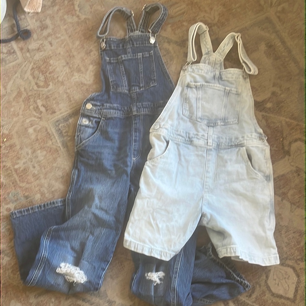 H&M girls denim overalls bundle